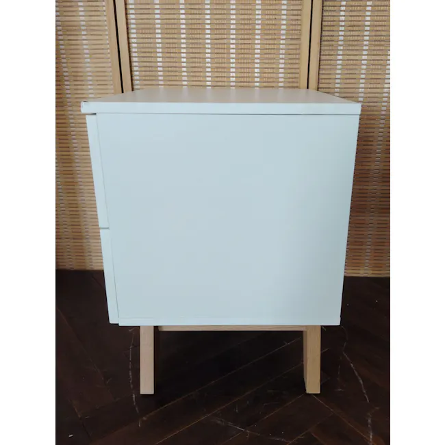(As-is) Miah Bedside Table - Natural, White - 2 - 7