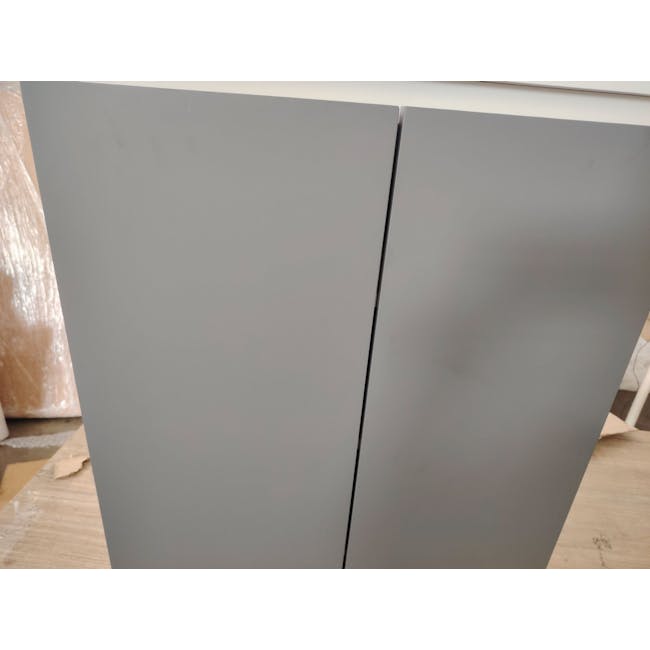 (As-is) Muse Tall Cabinet 0.6m - White Grey - 6