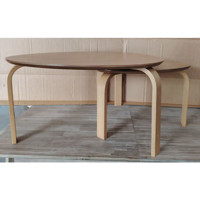 (As-is) Stephanie Nesting Coffee Table - Oak - 2 - 2