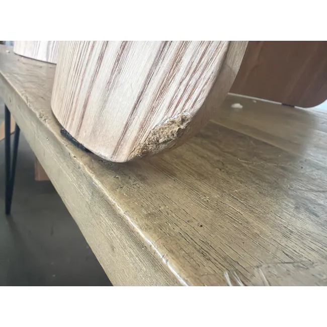(As-is) Apollo Dining Table 1.8m - Oak (Sintered Stone) - 4