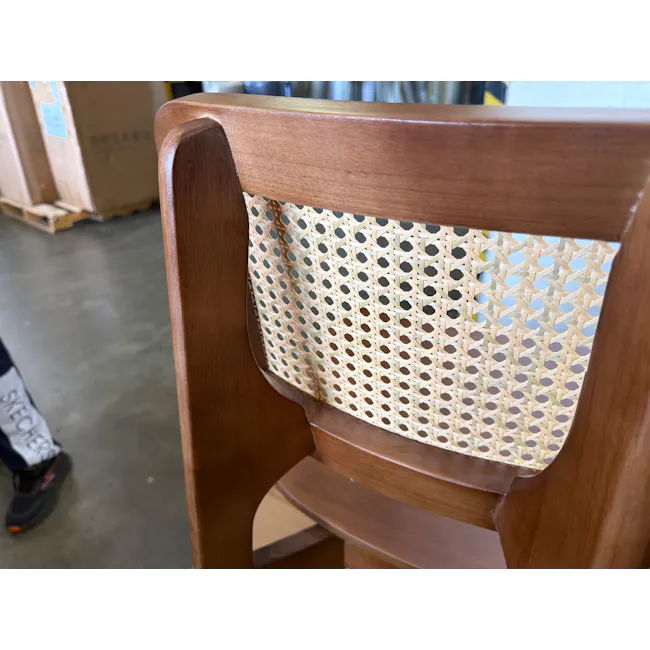 (As-is) Arine Rattan Dining Chair - Walnut - 5