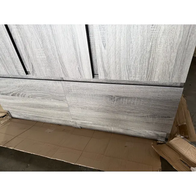 (As-is) Firoh 3 Door Wardrobe with 2 Drawers - Grey Ash - 3
