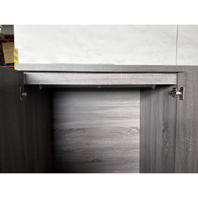 (As-is) Firoh 3 Door Wardrobe with 2 Drawers - Grey Ash - 6