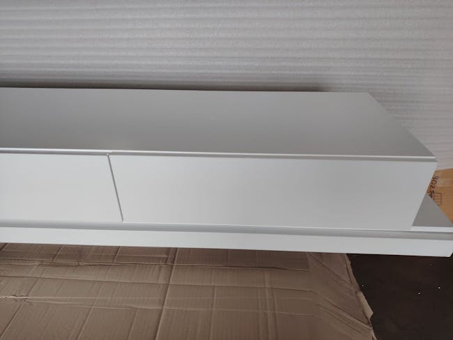 (As-is) Bryson Extendable TV Console 2.3m-3.3m - White - 13