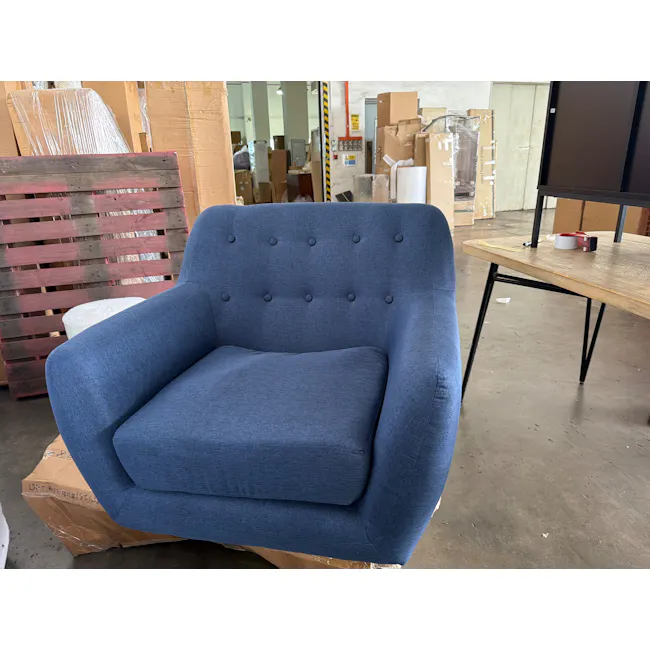 (As-is) Emma Armchair - Iris Blue - 5