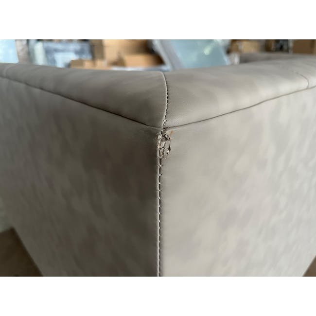(As-is) Cadencia 2 Seater Sofa - Warm Taupe (Faux Leather) - 1 - 7