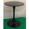 (As-is) Carmen Round Dining Table 0.6m - Black - 2