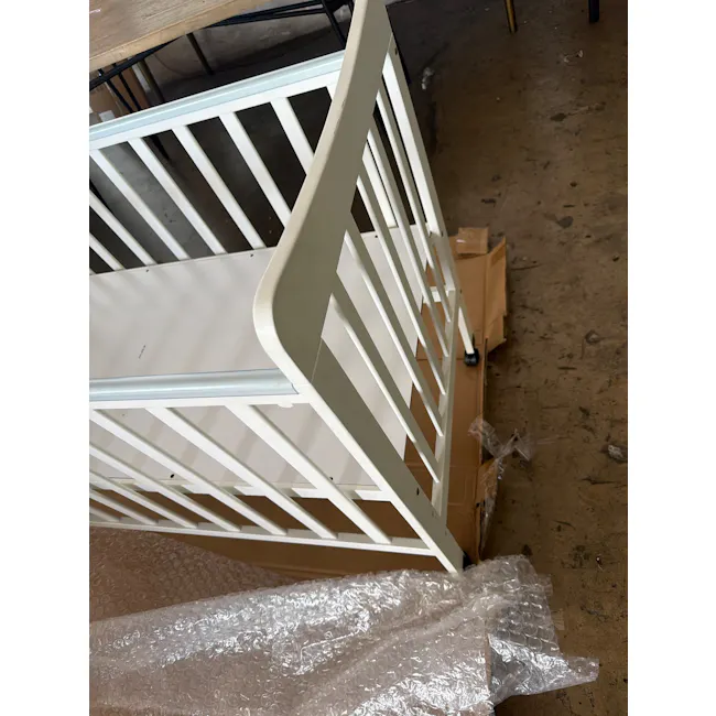 (As-is) Ayla Dropside Baby Cot with Wheels - 6