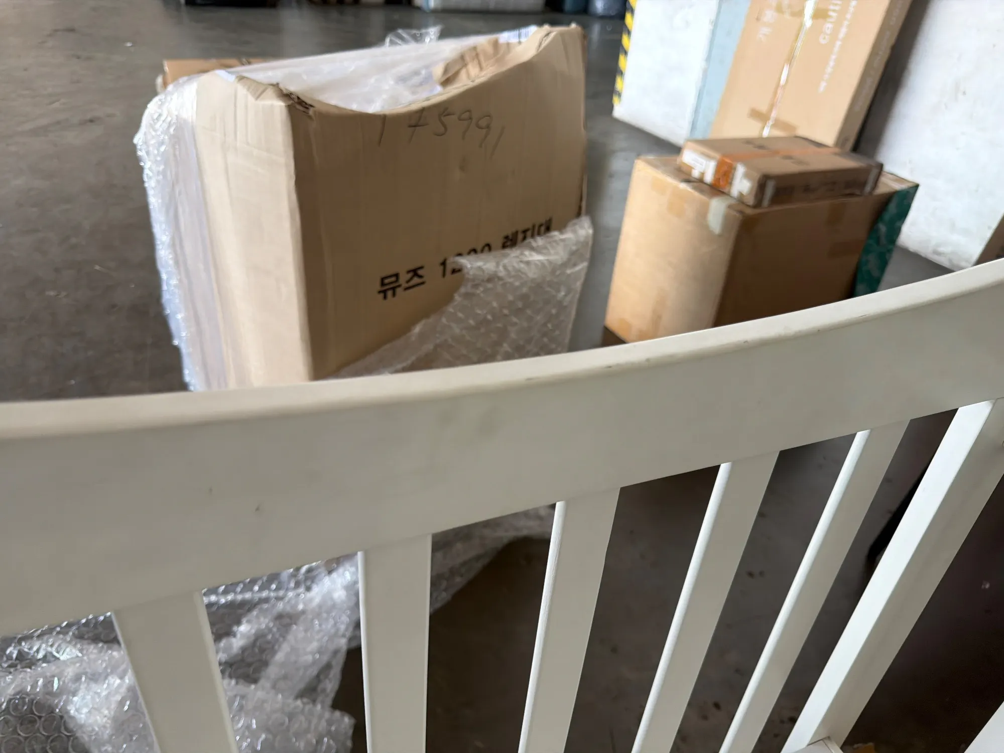 (As-is) Ayla Dropside Baby Cot with Wheels - 7