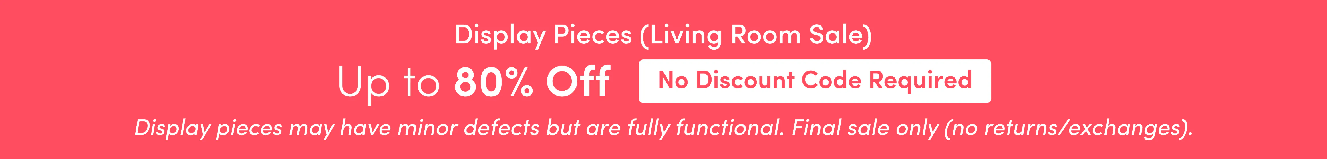 (As-is) Living Room Sale